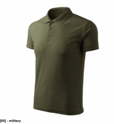 Pique Polo Free - ADLER - Pique Polo Free - Koszulka polo męska, 200 g/m2, 65 % bawełna, 35 % poliester, 85 % bawełna, 15 % wiskoza - khaki S