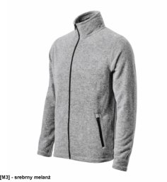 Factor - ADLER - Factor - Micro polar męski, 300 g/m2, 100 % micro poliester z recyklingu - srebrny melanż 2XL