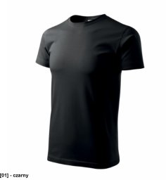 Basic Recycled (GRS) - ADLER - Basic Recycled (GRS) - Koszulka męska, 160 g/m2, 70 % bawełna, 30 % GRS bawełna z recyklingu - czarny 4XL