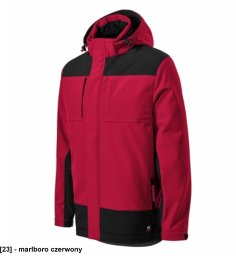Vertex - ADLER - Vertex - Zimowa kurtka softshellowa męska, softshell, 320 g/m2, 94 % poliester, 6 % elastan - marlboro czerwony 2XL