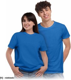 TR810 - T-shirt krótki rękaw okrągły dekolt ykorzystywany w reklamie pod nadruki dzianina: 100% bawełna gramatura 180-190 g/m2 - niebieski L