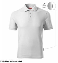 Reserve R22 - ADLER - Koszulka polo męska, 200 g/m2 - biały 00 (brand label) XL