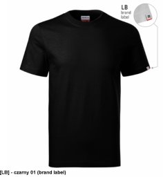 Recall R07 - ADLER - Koszulka unisex, 200 g/m2 - czarny 01 (brand label) XL