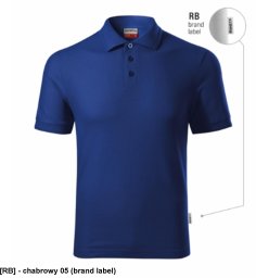 Reserve R22 - ADLER - Koszulka polo męska, 200 g/m2 - chabrowy 05 (brand label) XL