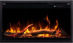 Aflamo Wkład AFLAMO 3D 45x90 cm, wkład elektryczny LED do zabudowy AFLAMO PLUS + DŹWIĘK