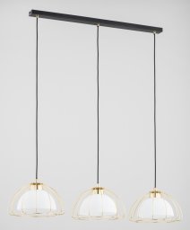 Alfa Nersy 62431 lampa wisząca zwis 3x15W E27 złota/biała