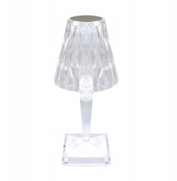 Ideus Dabi 04404 lampa stołowa lampka 1x0,7W LED SMD 59 lm transparentna