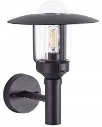 Kinkiet Beliani Lampa ścienna ogrodowa TIZU Czarny