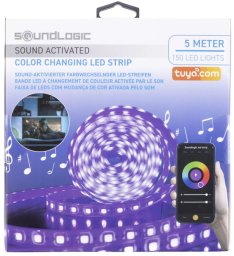 Kolorowa Taśma WiFi RGB LED 5m Tuya Sterowanie Telefonem  Sound Activated