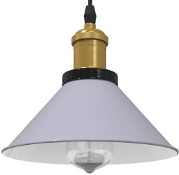 Lampa wisząca vidaXL Lampa wisząca z regulacją wysokości E27 połysk szary