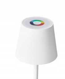 Lampa stołowa Beliani Bezprzewodowa lampa stołowa LED VALIRA Metal Biały