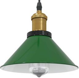 Lampa wisząca vidaXL Lampa wisząca z regulacją wysokości E27 połysk zielony
