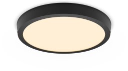 Surface LED panel PHILIPS MAGNEOS, 20W, 2700K, 1900lm, round f., black color, o26.8xh2.8cm