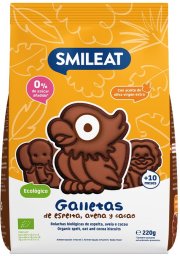 Smileat Ciasteczka z orkiszu kakaowo-jabłkowe BIO 10m+ 220 g