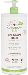 Alphanova Delikatny żel myjący dla niemowląt 2 w 1 Bebe Bio 1000 ml