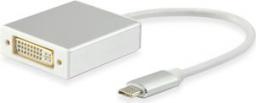 Adapter USB Equip USB-C - DVI Biały  (133453)