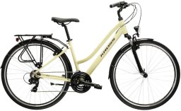 Rower Kross TRANS 1.0 beżowy-fiolet  połysk  damski 17"