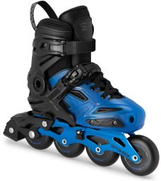 Rolki Spokey Freespo Junior rekreacyjne regulowane czarno-niebieskie r. 27-30