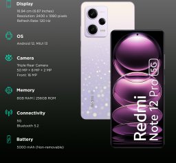 Smartfony Xiaomi Redmi Note 12 Pro 6,67" MediaTek Dimensity 1080 8 GB 256 GB Purpura