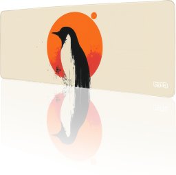 DUŻA PODKŁADKA POD MYSZKĘ Planeta Pingwina 80x30 TILT Na biurko Wytrzymała