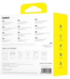 Słuchawki bezprzewodowe Baseus Bowie E17 (biały)