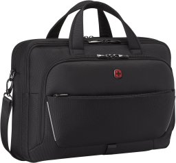WENGER Meteor Brief 40,64cm 16Zoll - 43,18cm 17Zoll Laptop Briefcase with Tablet Pocket Black