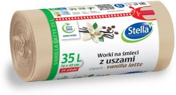 Stella Worki na śmieci z uszami vanilla latte 35l 1op.-24szt