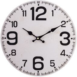 Zegar Biały 34x34x2
