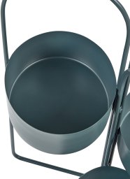 Beliani Stojak na kwiaty COLUTENA Metal 56 cm Ciemnoniebieski