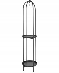 Beliani Stojak na kwiaty TAMARIX Metal 35 cm Czarny