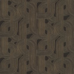 WALLPAPER 868104 BROWN BLACK GEOM
