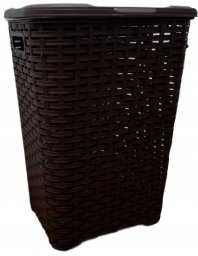 Kosz na bieliznę RATTAN 45l-brąz 400x316x550