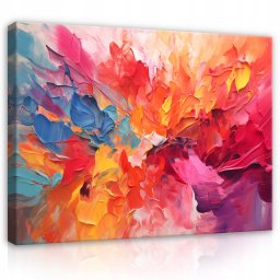OBRAZ ABSTRAKCJA KOLOROWY SZTUKA NA PŁÓTNIE ŚCIANĘ SYPIALNIA SALON 60x40