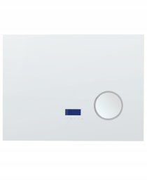 Lustro Beliani Lustro łazienkowe LED MONTARON 80 cm 60 cm Srebrny