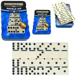 Domino Gra Klasyczna Rodzinna Logiczna Zręcznościowa 28 Kostek