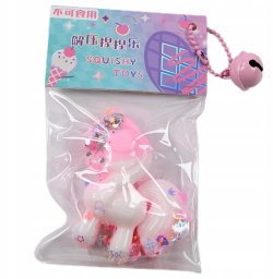 Gniotek konik z dzwoneczkiem12szt/box D45078 74200