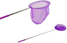 LeanToys Siatka Na Motyle Owady Składana Teleskopowa 85 cm Fioletowa