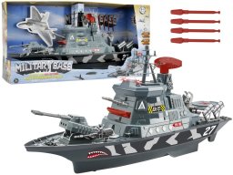 LeanToys Wojskowy Statek Militarny Wojsko Światła Dźwięki
