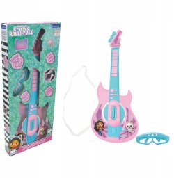 Usorteret Gabby's Dollhouse Elektroniczna podświetlana gitara wraz z mikrofonem w kształcie okularów