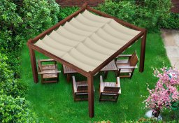 Żagiel wodoszczelny rozsuwany 1,5x5 - Beżowy