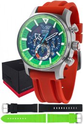 Zegarek męski Vostok Europe VR42-595A733SR czerwony