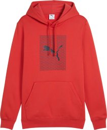 Bluza męska Puma Ess Logo Lab Hoodie FL czerwona 684669 15 S