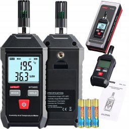 HIGROMETR WILGOTNOŚCIOMIERZ MIERNIK WILGOTNOŚCI I TEMPERATURY POWIETRZA LCD