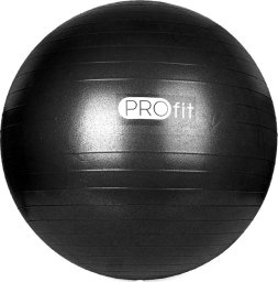 Piłka gimnastyczna Profit 85 cm czarna z pompką DK 2102
