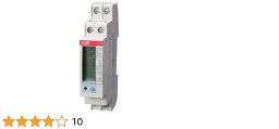 Måler kWh, 1-polet+nul, direkte måling klasse 1, 40A, 230V AC, ikke MID, 1000puls/kwh, 17,5mm bred