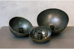 Rustic green Świecznik 5A