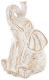 Figurka Słoń Ceramiczna złota ozdoba do Salonu  18,5cm x 9,5cm x 12cm