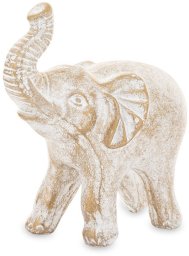 Ceramiczna Figurka Słoń złota ozdoba do Salonu Mała