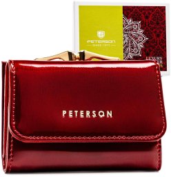 Portfel damski skórzany skóra naturalna Peterson