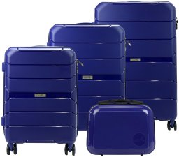 Jony Zestaw walizek Z01 x4-14 Z granatowe
